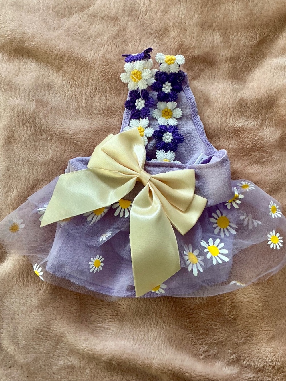 Purple flower sun dress